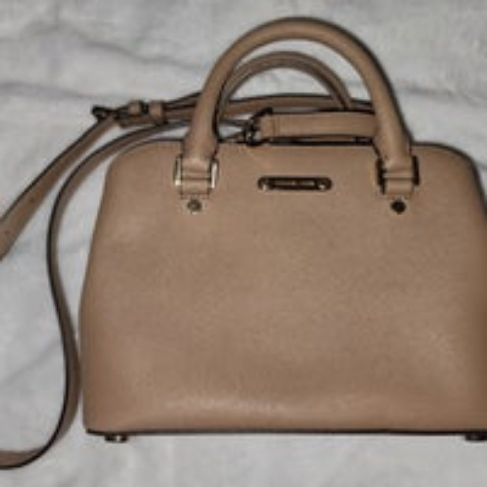Michael Kors Savannah Saffiano Leather Small Satchel..Free Shipping